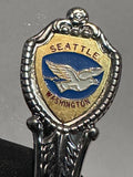 Seattle Washington Seagull Bird Space Needle  Washington State Souvenir Spoon