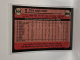 # 266 Luis Aquino  Kansas City Royals 1989 Topps Baseball Cards