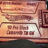 White '10 Pro Stock Camaro R6450 2010 Hot Wheels Diecast Car