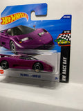 Purple '94 Bugatti EB110 SS HW Race Day JBB36 N521 G1 2024 Short Card Hot Wheels Diecast Car
