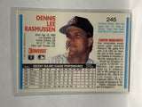 # 245 Dennis Rasmussen  San Diego Padres 1992 Donruss Baseball Cards