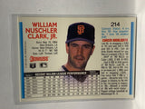 # 214 Will Clark  San Francisco Giants 1992 Donruss Baseball Cards