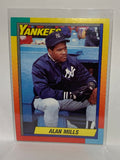 # 75T Alan Mills  New York Yankees 1990 Topps Baseball Cards