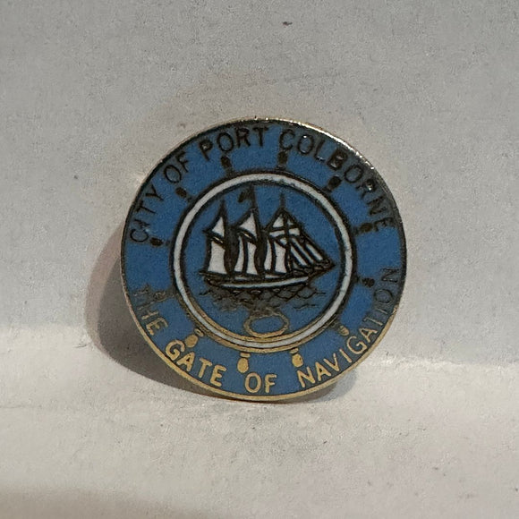 City of Port Colborne The Gate of Navigation  Lapel Pin