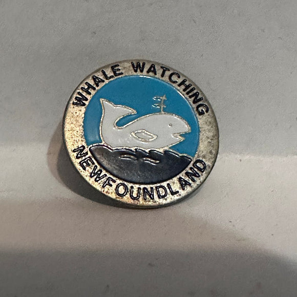 Whale Watching Newfoundland  Lapel Pin