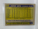 # 738 Jorge Orta  Kansas City Royals 1987 Topps Baseball Cards