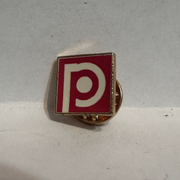 P Logo  Lapel Pin