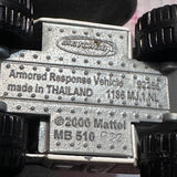 White Armored Response Vehicle 92256 MB 510 2000 Matchbox Diecast Car