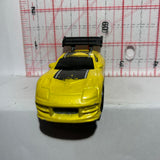 Yellow Toyota Supra Tooned Hot Wheels Diecast Car