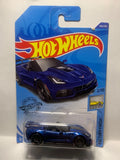 Blue '19 Corvette ZR1 Convertible Factory Fresh GHF01 D7C6 2018 Long Card Hot Wheels Diecast Car