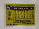 # 65T Candy Maldenado  Cleveland Indians 1990 Topps Baseball Cards