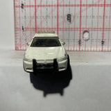 White Police Dodge Charger Pursuit Matchbox Diecast Car