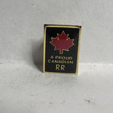 A Proud Canadian RR Logo  Lapel Pin