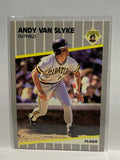 # 222 Andy Van Slyke  Pittsburgh Pirates 1989 Fleer Baseball card
