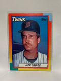 # 111T Jack Savage  Minnesota Twins 1990 Topps Baseball Cards