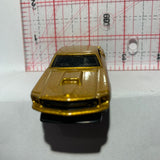 Gold '69 Ford Mustang Muscle Mania Hot Wheels Diecast Car