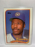 # 263 Mike Felder  Milwaukee Brewers 1989 Topps Baseball Cards