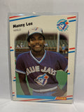 # 116 Manny Lee  Toronto Blue Jays 1988 Fleer Baseball Cards