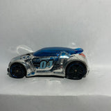 Silver High Voltage HW Racing Super Chromes Hot Wheels Diecast Car