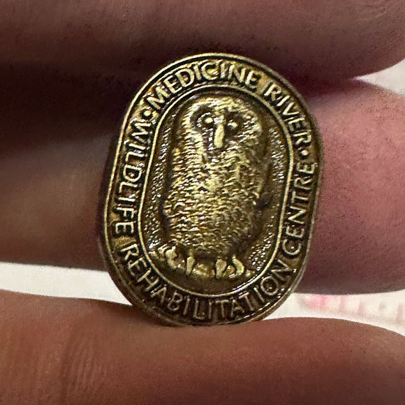 Medicine River Wildlife Rehabilitation Centre Owl  Lapel Pin