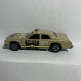 Cream Color Racers Dodge Monaco Police Taxi 1977 Hot Wheels Diecast Car