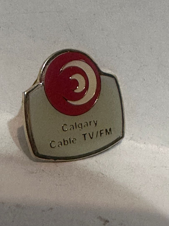 Calgary Cable TV/FM Logo  Lapel Pin
