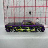 Purple Steel Flame Truck Low Rider Hot Wheels Diecast Car