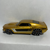 Gold '69 Ford Mustang Muscle Mania Hot Wheels Diecast Car