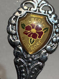 Athabasca Alberta Wild Rose Alberta Souvenir Spoon