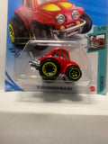 Red '70 Volkswagen Baja Bug Tooned GHD97 D7C6 2018 Long Card Hot Wheels Diecast Car