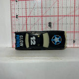 Black Police Glow Patrol Burnin Key Car 1980 Kidco Diecast Car