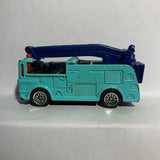Blue Snorkel Fire Truck 2002 Mcdonalds Matchbox Diecast Car