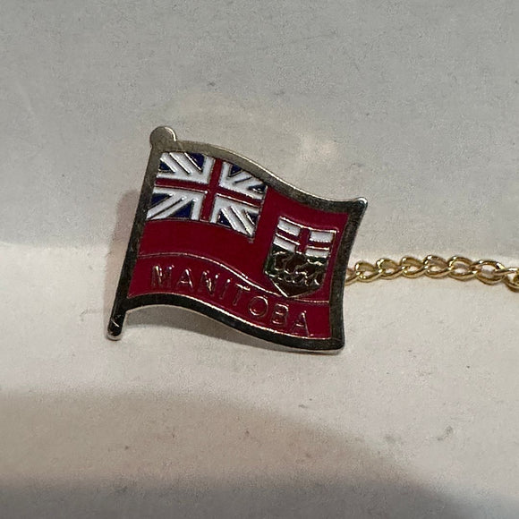Manitoba Province Flag Tie Tac  Lapel Pin