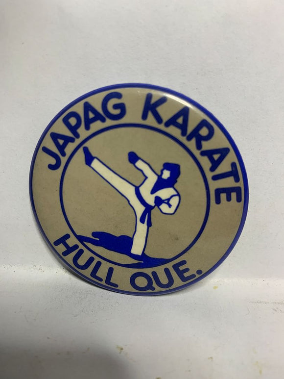 Japag Karate Hull Que  Button Pinback