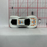 Black White RYZ #9 Super Racer Unbranded Diecast Car