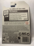 Blue Volkswagen Golf MK2 Volkswagen FYF76 D7C3 2017 Long Card Hot Wheels Diecast Car