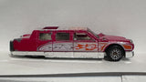 Red Flames Happy Birthday Limousine ©1990 Hot Wheels Diecast Car