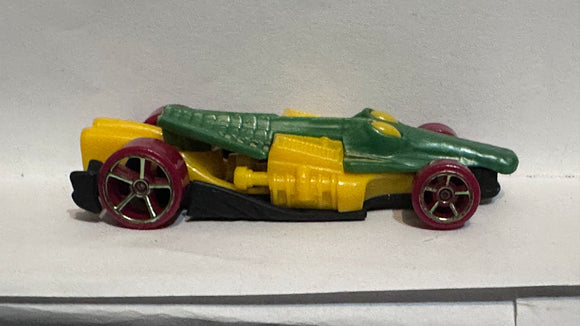 Green Yellow Croc Rod R1183 Hot Wheels Diecast Car