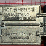Red '65 Mustang Convertible 1983 Hot Wheels Diecast Car