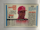 # 223 Jose Rijo  Cincinnati Reds 1992 Donruss Baseball Cards