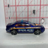Blue Ford Fusion Police HW City Works Hot Wheels Diecast Car