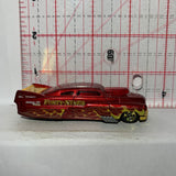 Red Flames 49 Drag Merc 2010 New Models Hot Wheels Diecast Car