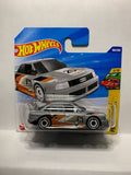 Silver Audi 90 Quattro Peak Pursuit JBB20 N521 2024 Short Card Hot Wheels Diecast Car