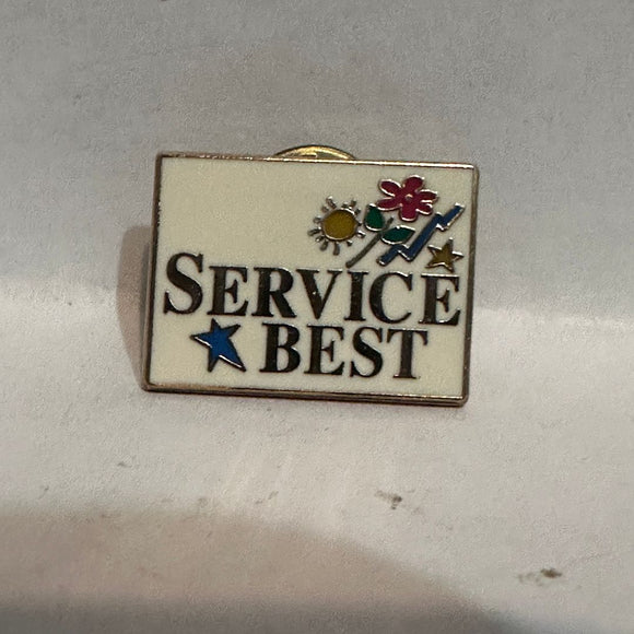 Service Best Logo  Lapel Pin