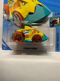 Yellow Piranha Terror  Street Beasts FYD44 D7C3 2017 Long Card Hot Wheels Diecast Car