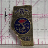 Alberta NWT 50 Royal Canadian Legion 1926 1976 Golden Years  Lapel Pin