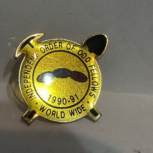 Worldwide Indepependent Order of Odd Fellows 1990 91  Lapel Pin