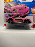 Pink Porsche 911 GT3 RS Then and Now JBB35 N521 G1 2025 Short Card Hot Wheels Diecast Car