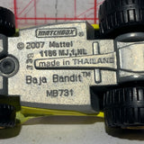 Yellow Baja Bandit MB731 Matchbox Diecast Car