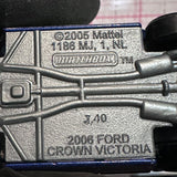 Blue Taxi 2006 Ford Crown Victoria 2005 Matchbox Diecast Car